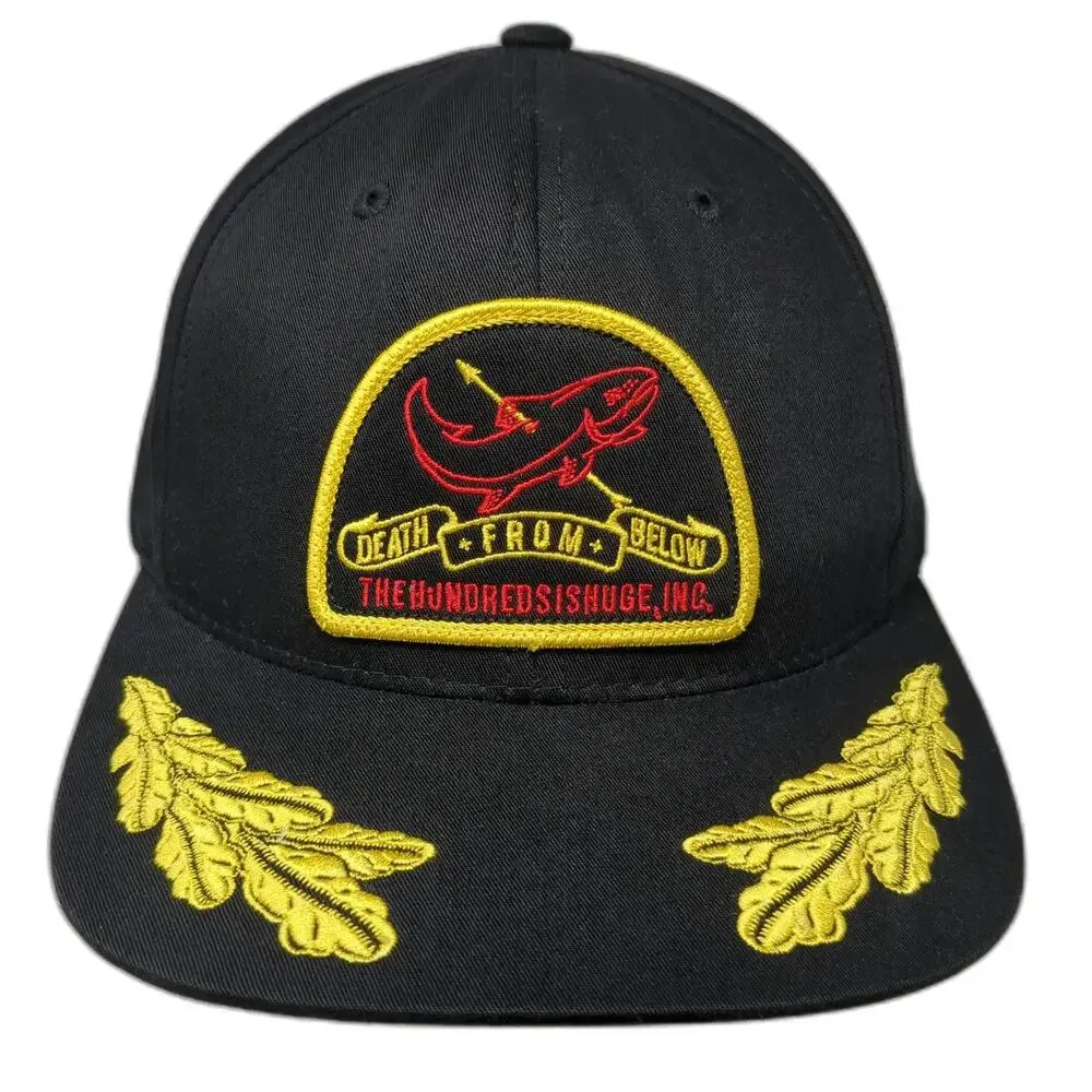 The Hundreds Snapback Black One Size Hat Scrambled Eggs Death From Below Patch